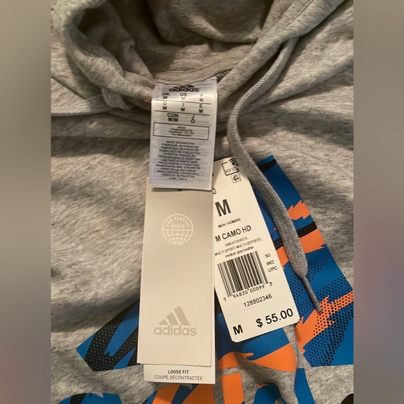 Adidas Essentials French Terry Camo-Print Hoodie - Picture 3 of 5